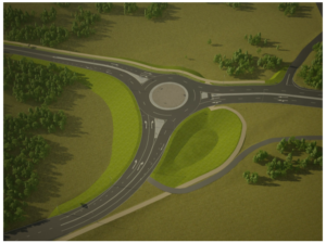 Artist's impression of Skennars Head roundabout